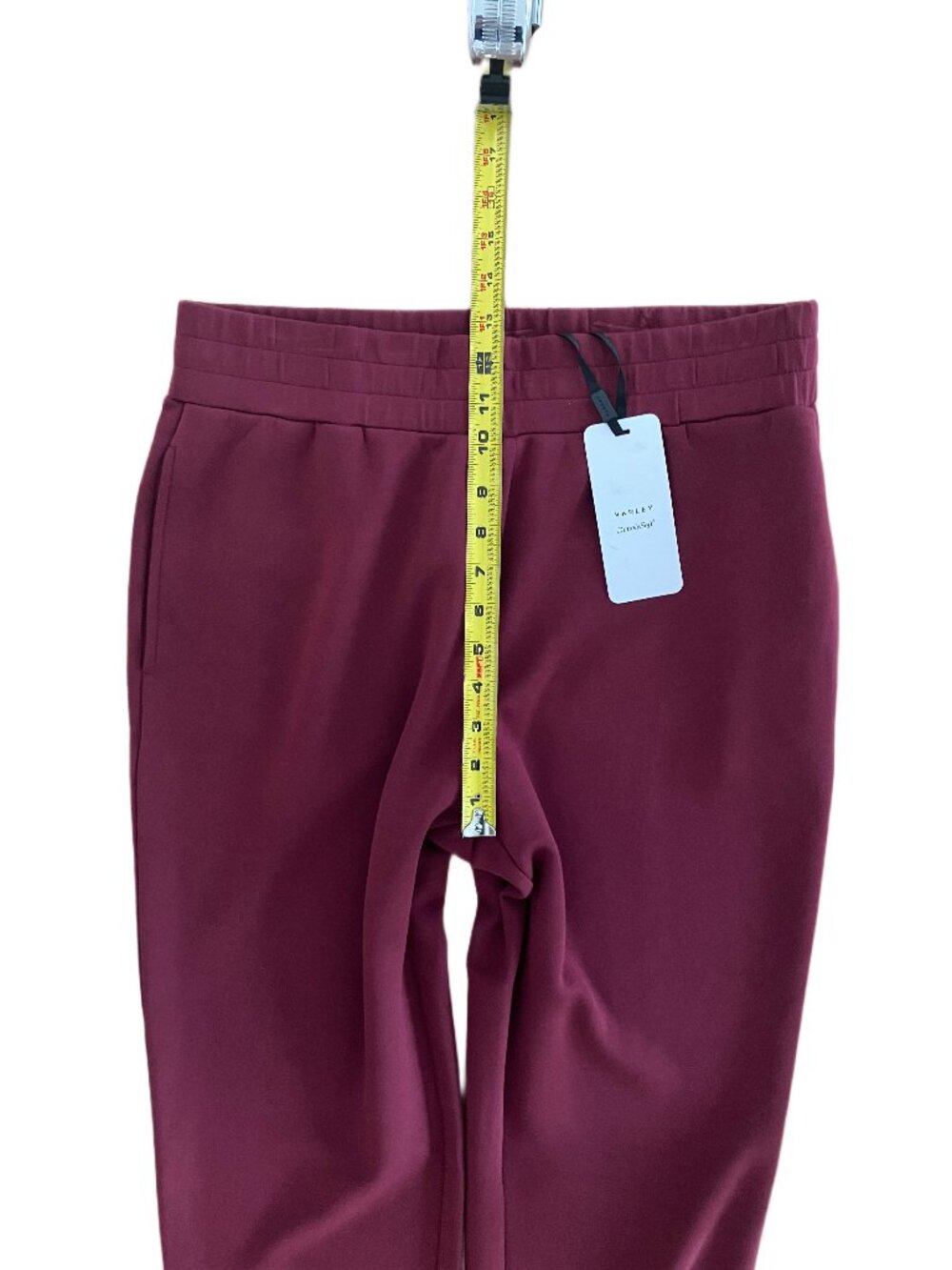 Varley Slim Cuff Pants 27.5 DoubleSoft Maroon Size L NEW - Picture 11 of 12